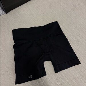 SET Active Black Bike Shorts